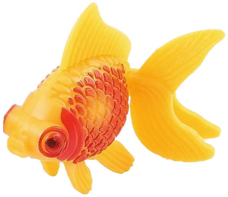 XMHF Aquarium Fish Bowl Tank Artificial Floating Plastic Yellow Red Decor Goldfish Ornament Fish Tank Decoration 10PCS - Image 2